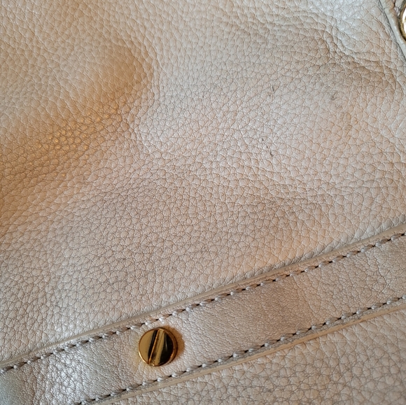 Tory Burch Cream + Gold Leather Crossbody Bag - Picture 9 of 11